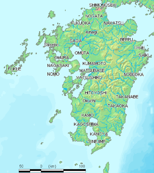    Kyushu Map 